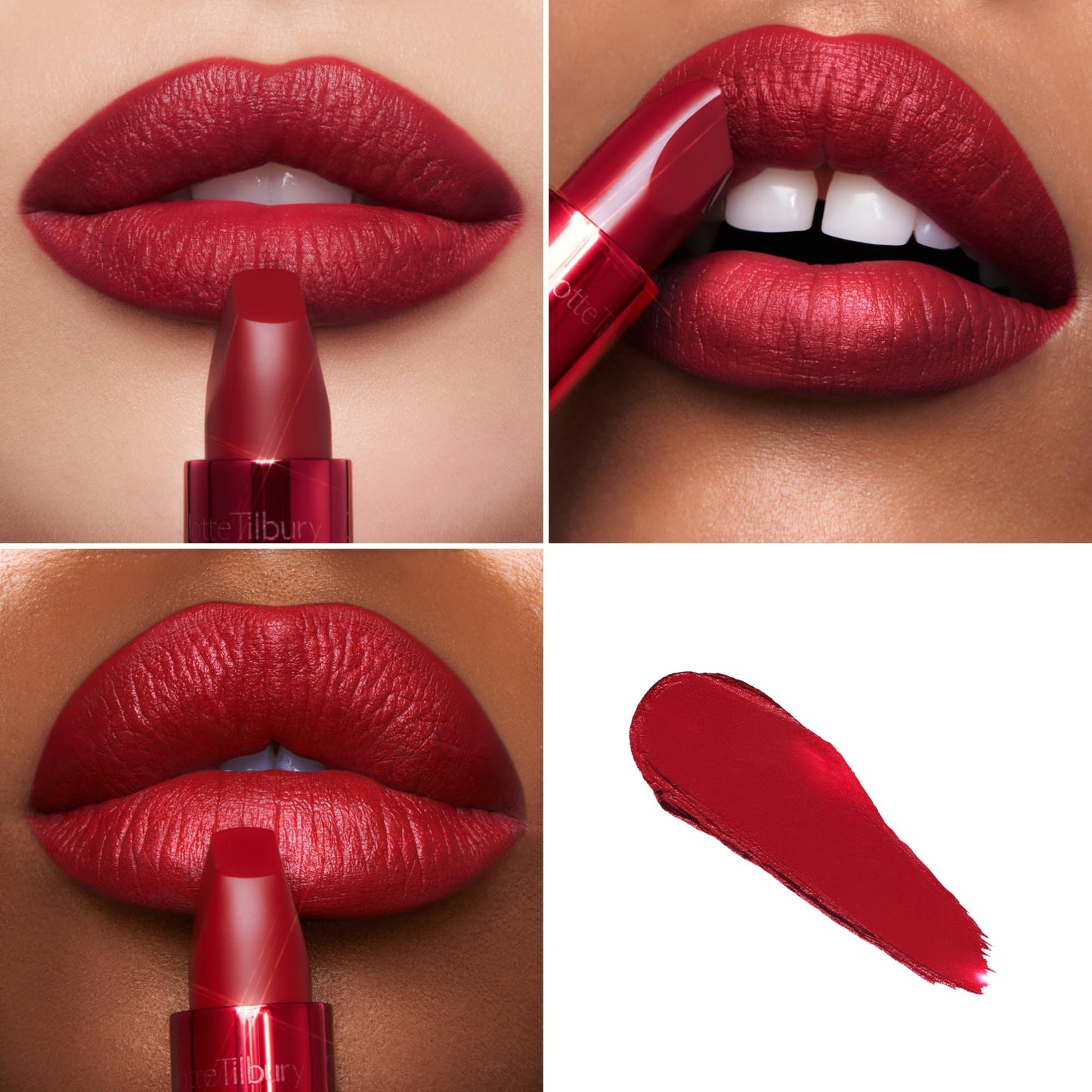 Charlotte Tilbury Matte Revolution Lipstick - Long Lasting, Matte Lipstick with Buildable Color & Lip-Loving Ingredients - Creamy, Easy to Blend Formula - Cinematic Red