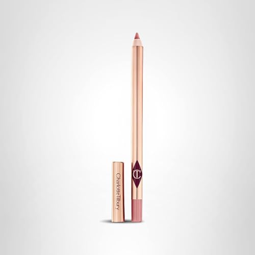 Charlotte Tilbury Lip Cheat Lip Liner Pencil - Gives Lips a Fuller-Looking, Defined Pout - Enriched with Jojoba Oil & Hyaluronic Acid - Waterproof, Smudge-Proof & Transfer-Proof - Pillow Talk