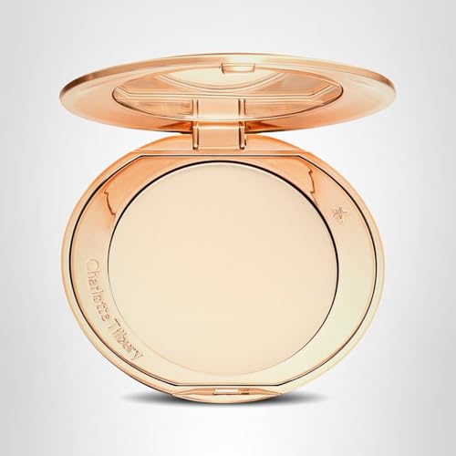 Charlotte Tilbury Airbrush Flawless Finish Setting Powder - Pore-Blurring Pressed Powder for Face Makeup to Minimize Shine with a Soft-Focus Finish - 1 Fair