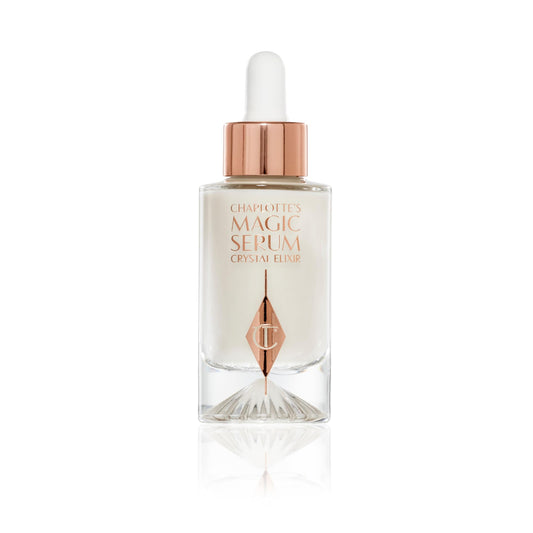 Charlotte Tilbury Magic Serum Crystal Elixir - Anti Aging Skincare Set - Face Firming Peptide, Brightening Vitamin C Serum & Glow-Boosting Niacinamide - Perfect for Gifting & Makeup Pairings (30ml)