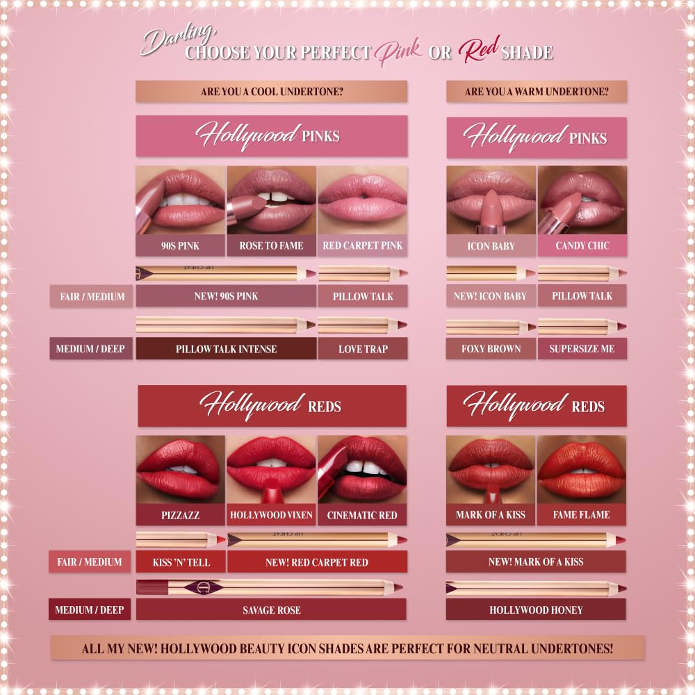 Charlotte Tilbury Matte Revolution Lipstick - Long Lasting, Matte Lipstick with Buildable Color & Lip-Loving Ingredients - Creamy, Easy to Blend Formula - Pizzazz