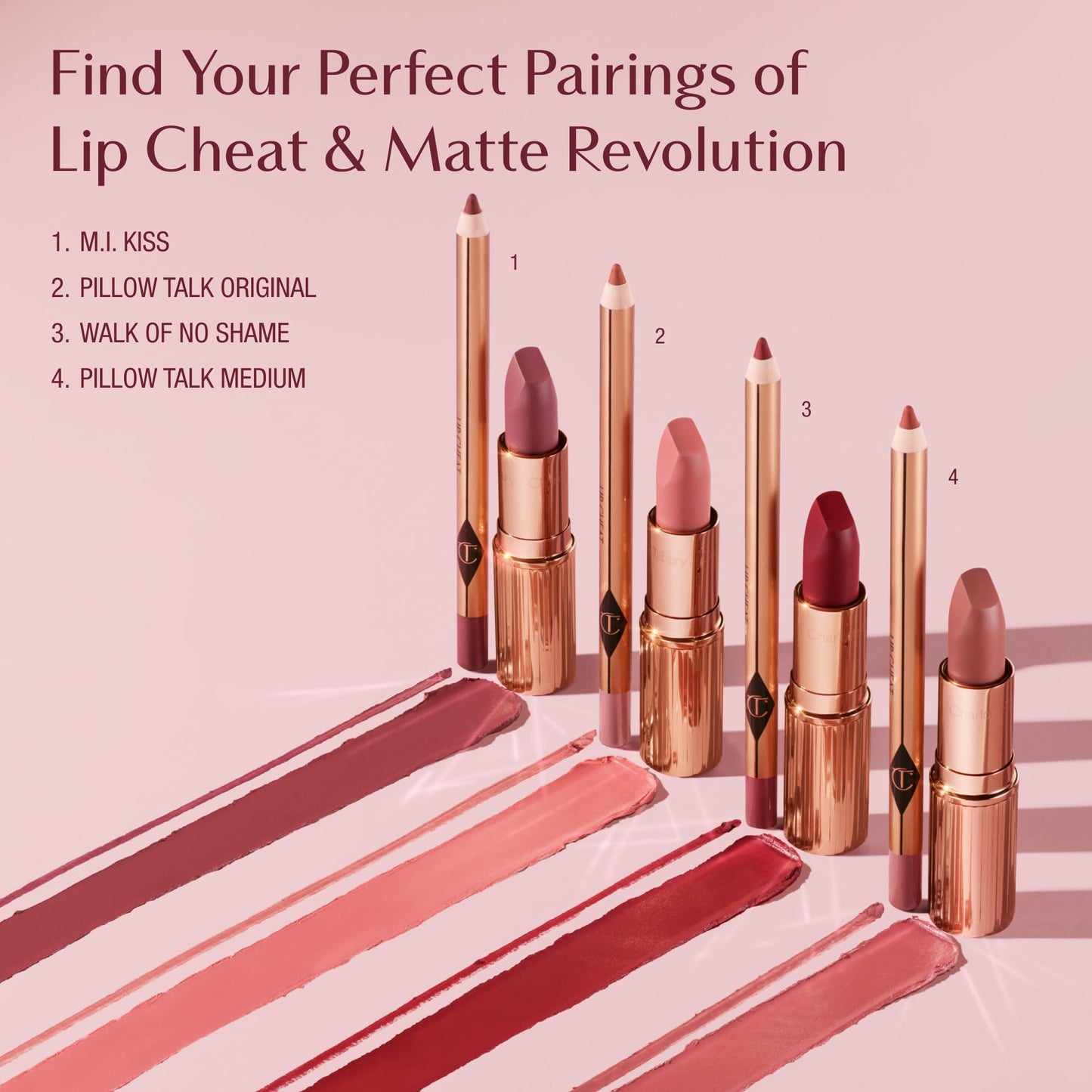 Charlotte Tilbury Lip Cheat Lip Liner Pencil - Gives Lips a Fuller-Looking, Defined Pout - Enriched with Jojoba Oil & Hyaluronic Acid - Waterproof, Smudge-Proof & Transfer-Proof - M.I Kiss