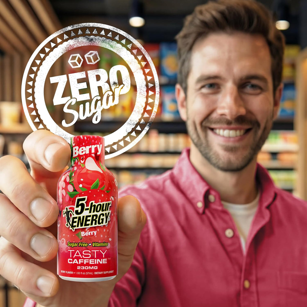 5-hour ENERGY BERRY Flavor, 20 Count, Extra Strength Energy Shot | 1.93 Fl Oz, Amino Acids, B Vitamins, Sugar Free and Zero Calories