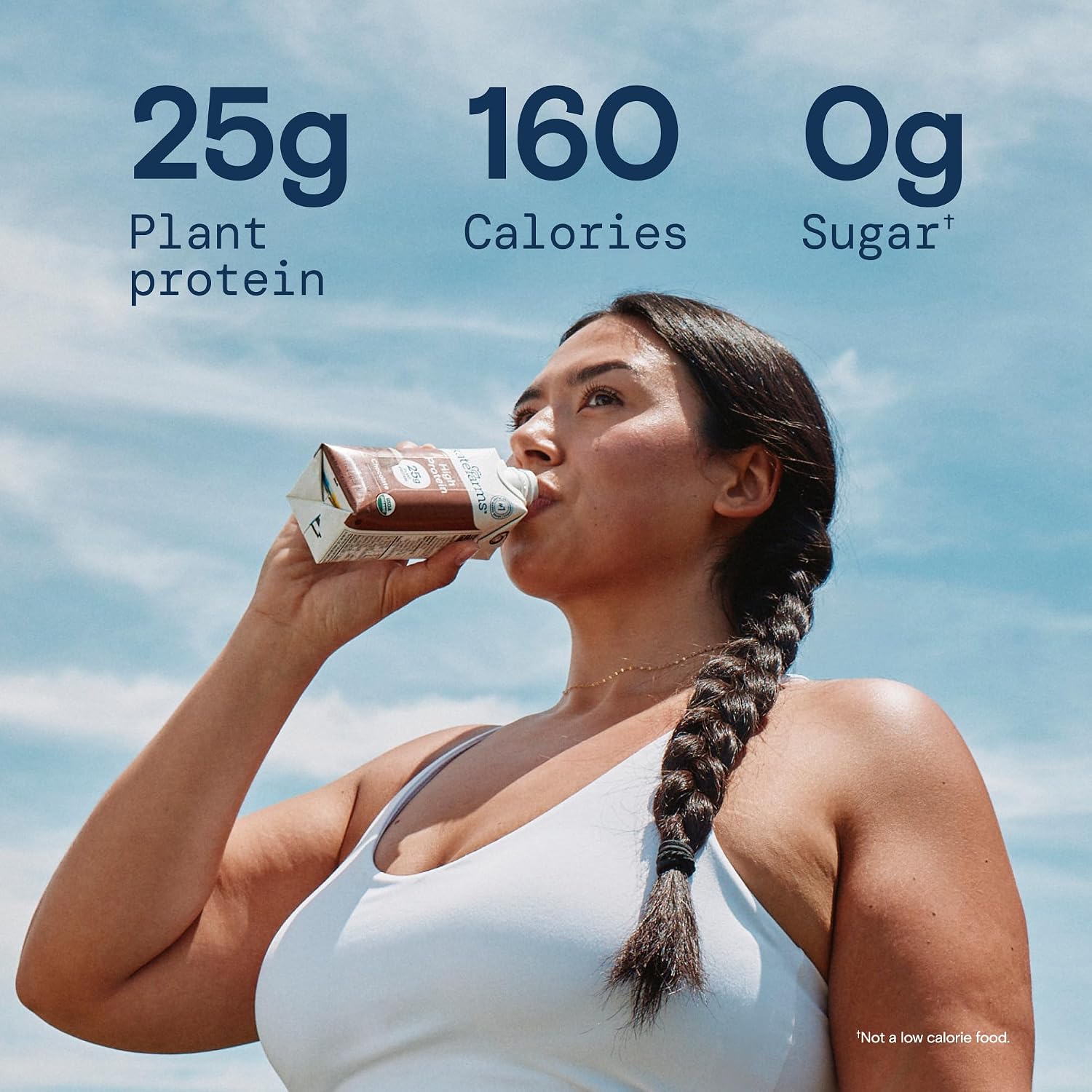 KATE FARMS Organic High Protein Chocolate Shake, 25g Protein, 12 Pack | High-protein organic shake with 25g protein, 6g fiber, 27 vitamins & minerals, and 0g sugar.
